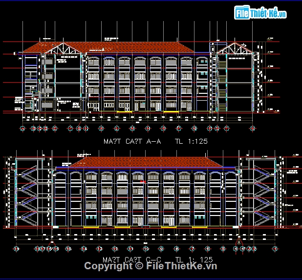 trường THCS,Hồ sơ thiết kế,full bản vẽ trường học,nhà trường